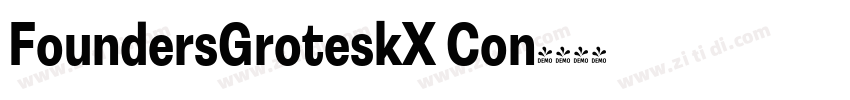 FoundersGroteskX Con字体转换